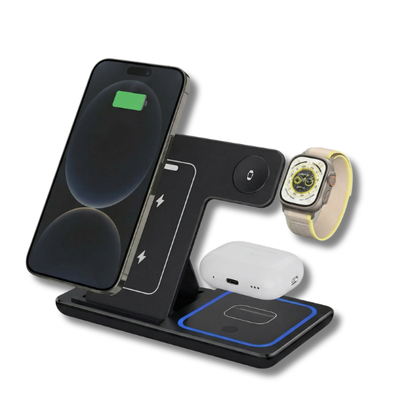 3-In-1 Fast Wireless Charger Stand